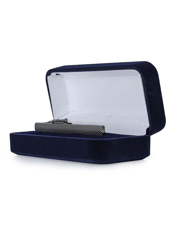 Grafitowa klasyczna spinka do krawata ZS81