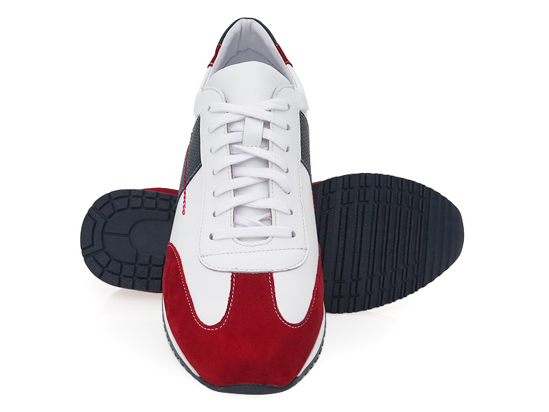 Biało-czerwono-granatowe obuwie sportowe, sneakers T193