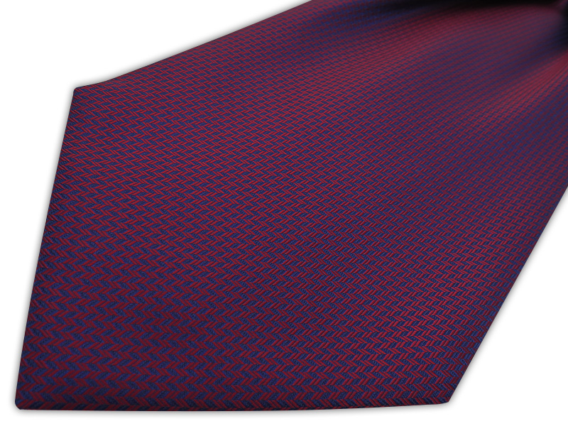 Bordowo-granatowy fular w jodełkę F218