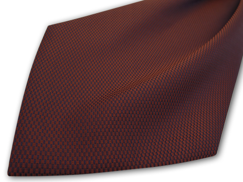 Miedziany fular w geometryczny wzór F223