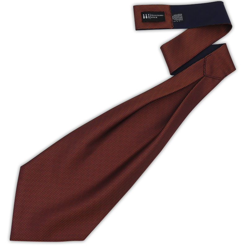 Miedziany fular w geometryczny wzór F223