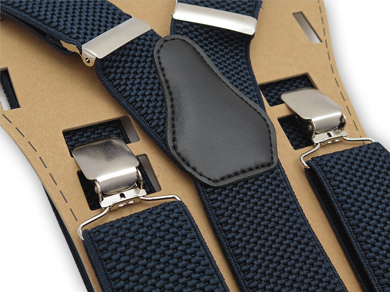 Granatowe szelki męskie do spodni T52