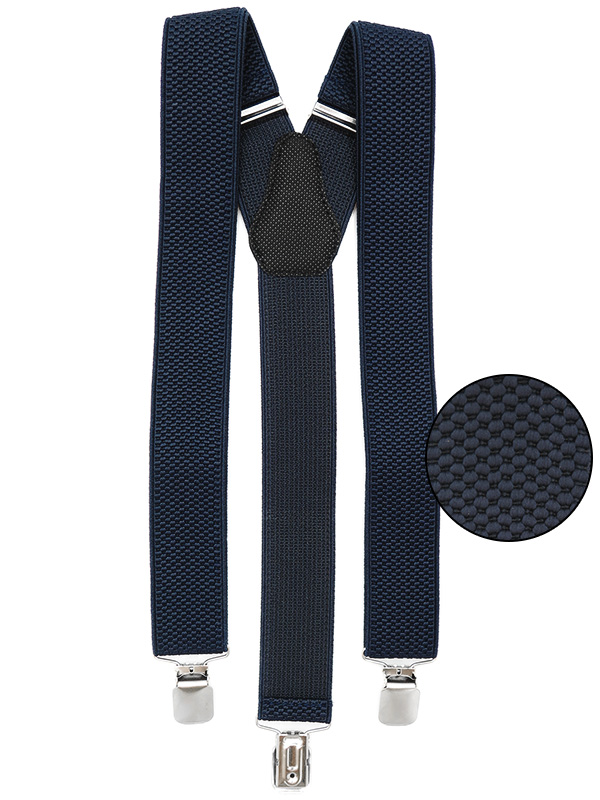 Granatowe szelki męskie do spodni T52