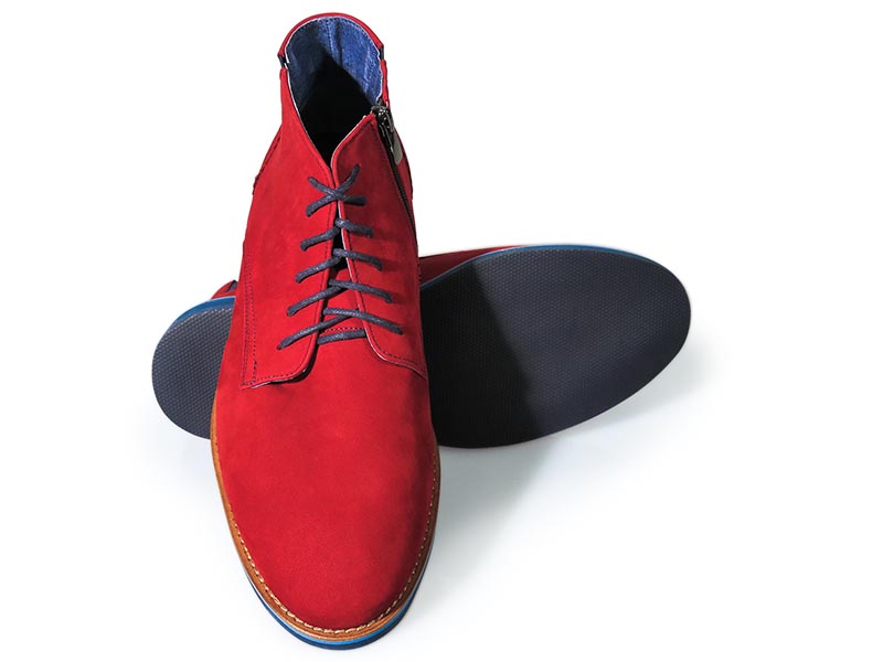 Czerwone trzewiki męskie  BZ8