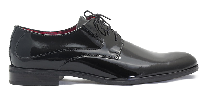 Czarne lakierki męskie Modini T220