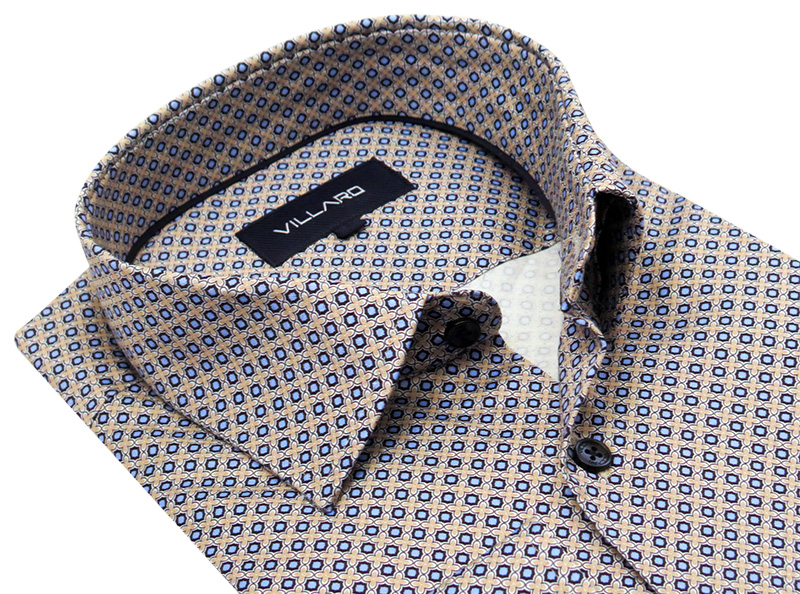 Kolorowa elastyczna koszula męska VILLARO N013