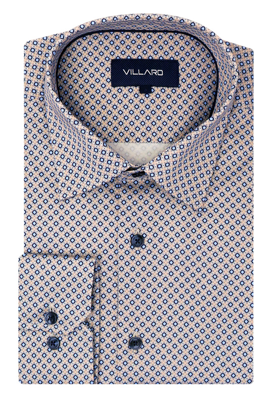 Kolorowa elastyczna koszula męska VILLARO N013