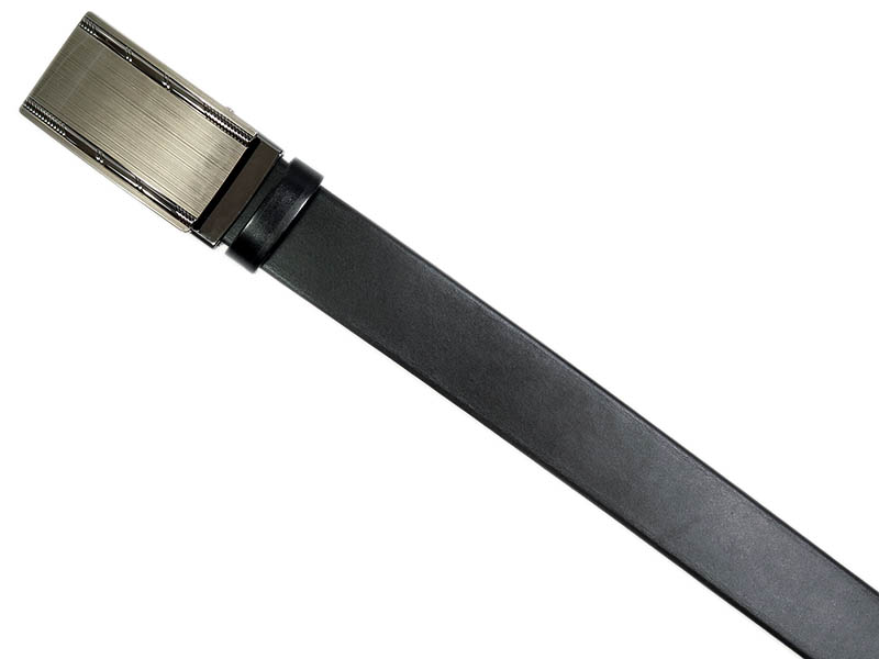 Czarny pasek męski z automatyczną klamrą KMG37