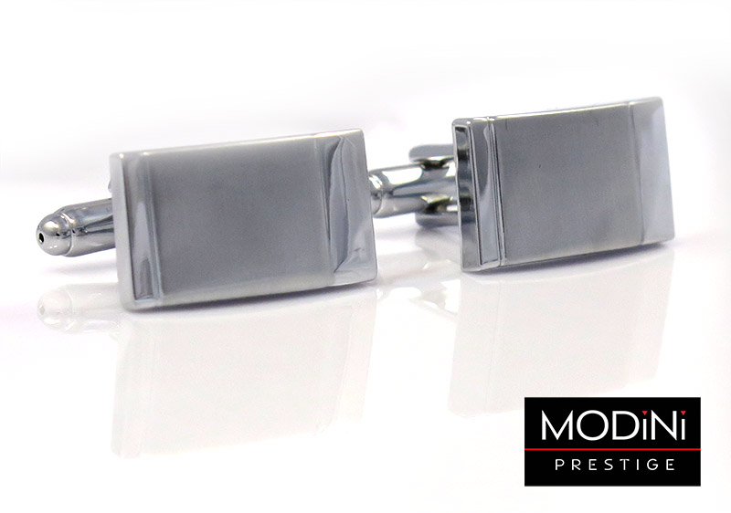 Eleganckie srebrne spinki do mankietów