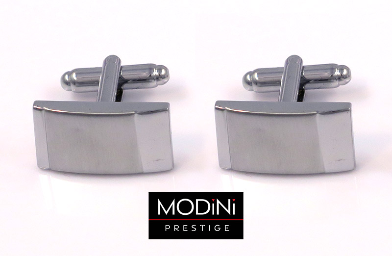 Eleganckie srebrne spinki do mankietów